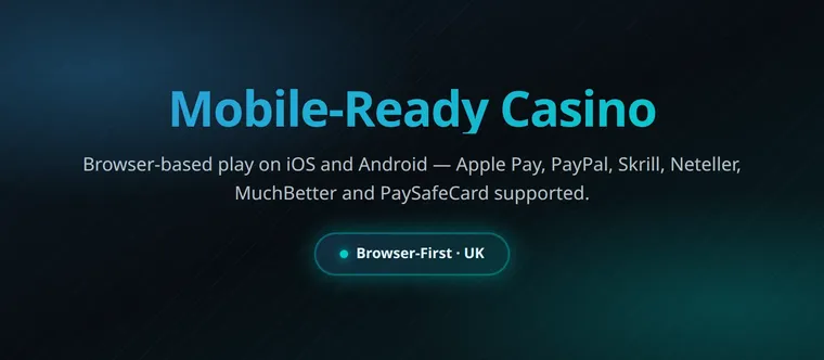 Mobile-ready Monster Casino with Apple Pay, PayPal, Skrill, Neteller and PaySafeCard