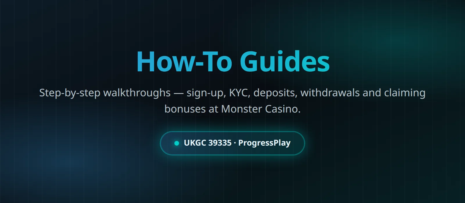Monster Casino UK player guides illustration